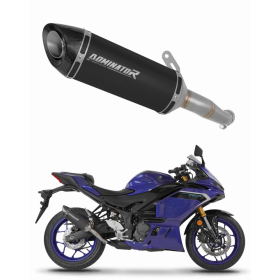 Dominator Exhaust System HP8 BLACK + dB killer Yamaha YZF-R3 2025