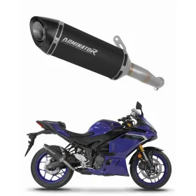 Dominator išmetimo bakelis HP8 BLACK + dB killer Yamaha YZF-R3 2025
