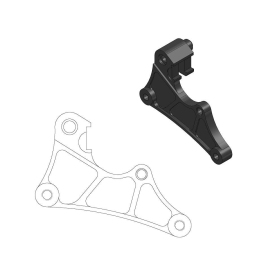 MOTO-MASTER SM Street Front Brake Caliper Adaptor 320mm Bimota BX / Kawasaki KX 250-450 06-24