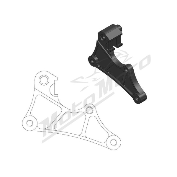MOTO-MASTER SM Street Front Brake Caliper Adaptor 320mm Bimota BX / Kawasaki KX 250-450 06-24
