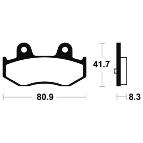 TECNIUM Maxi Scooter Sintered Metal Brake pads MSS281 Suzuki AN 250/400cc Burgman 01-06