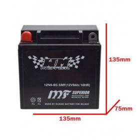 Battery 12N9-BS SMF 12V / 9Ah