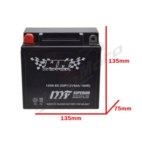 Battery 12N9-BS SMF 12V / 9Ah