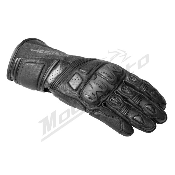 GARETH Touring Leather Gloves Black