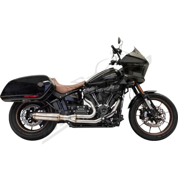 BASSANI XHAUST 2-into-1 Stainless Exhaust System with 4" Muffler Harley Davidson FLSB / FXLRST 1750-1923cc 2018-2024