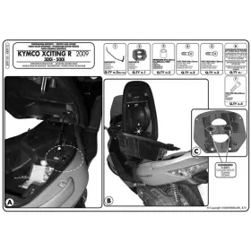 KAPPA Rear storage box bracket Kymco Xciting R 300-500 09-14