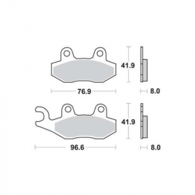 BRAKE PADS FERODO FDB497EF / MCB582 STANDARD ECO FRICTION