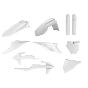 Polisport plastic kit KTM SX, SX-F 125/450cc (2019-2022) White