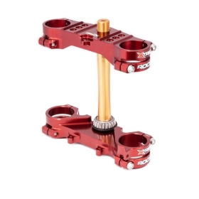 XTRIG ROCS Tech Priekinės šakės tiltelis oranžinis ​​​​​​​YAMAHA YZ 65-85cc 2006-2025 (išnešimas 25mm)