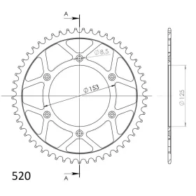 Supersprox Rear sprocket 210.50 50t