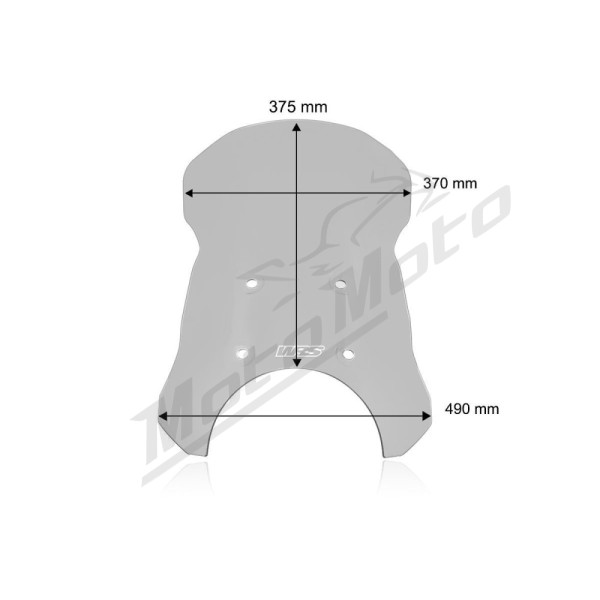 WRS CAPONORD Priekinis stiklas Lengvai Tamsintas Royal Enfield Himalayan 450 ABS 24-25