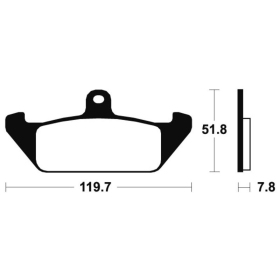 TECNIUM Street Organic stabdžių trinkelės MA94 Aprilia / Cagiva / Ducati / Gilera / Moto Morini 350-750cc 78-94