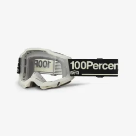 100% goggles model accuri 2 glow - clear lens - gray / black