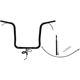 FAT BAGGERS INC. Round Top Handlebar Kit Black 91.5x40.5cm Harley Davidson FLH / FLHTK / FLHX / FLHXSE 1750-1923 21-25