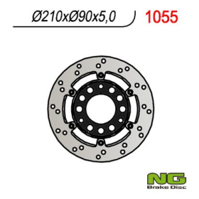 NG BRAKES Floating Rear Brake Disc 210mm Suzuki AN 250-400cc 03-06