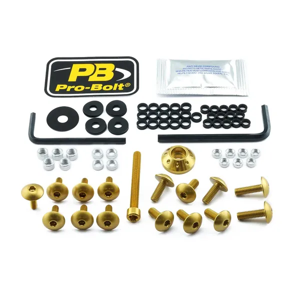 PRO BOLT Aluminium Fairing Bolt Kit for Suzuki GSX-R 600-750cc 11-24