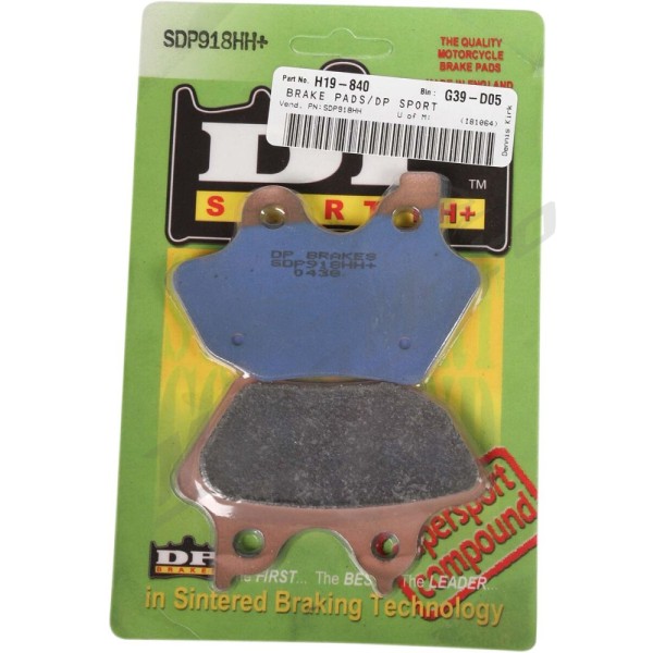 DP BRAKES Sintered Metal Brake Pads Harley Davidson FLHR / FLHRCI / FLHRI / FLHRS / FLHT / FLHTC / FLHTCI 883-1450cc 99-04