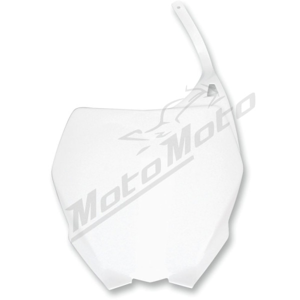 UFO Front Number Plate Yamaha YZ / YZ F 125-450cc 06-14 White