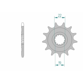 AFAM Steel Standard Front Sprocket 64305 - 520 12-13 teeth HUSQVARNA TC / TE 250-310cc 10-14