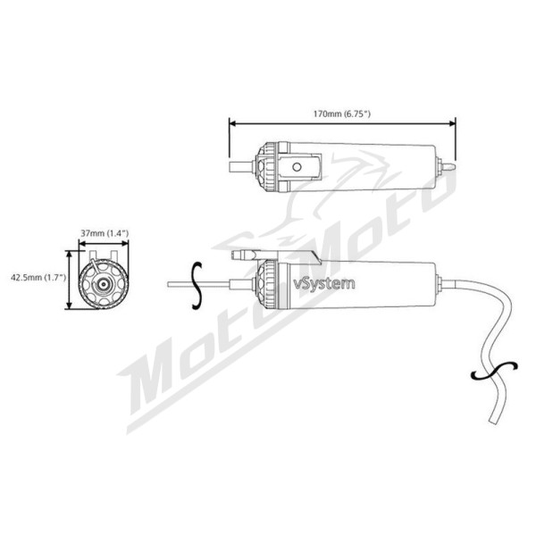 SCOTTOILER vSystem Chain Oiler Universal Edition + Biodegradable Green Lubricant