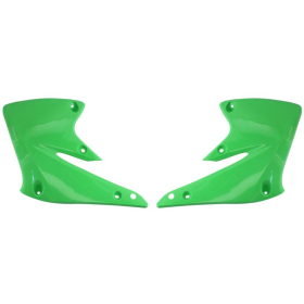 Radiator covers green CEMOTO KAWASAKI KX 250 2004-2005