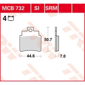 TRW All Round Sintered Metal Brake Pads Kymco KXR / Maxxer 250-300cc 04-17