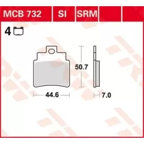 TRW All Round Sintered Metal Brake Pads Kymco KXR / Maxxer 250-300cc 04-17