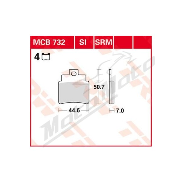 TRW All Round Sintered Metal Brake Pads Kymco KXR / Maxxer 250-300cc 04-17