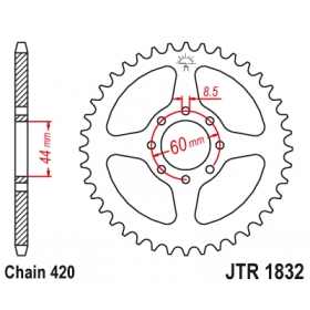 Rear sprocket JTR1832