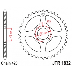 Rear sprocket JTR1832