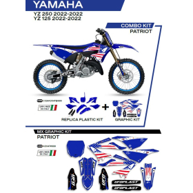 UFO Plastics and stickers set with fork guards Yamaha YZ 125-250 22