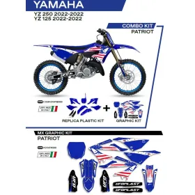 UFO Plastics and stickers set with fork guards Yamaha YZ 125-250 22