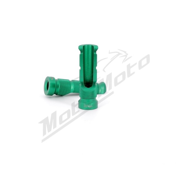 V PARTS Racing Foot Pegs Green 2pc.