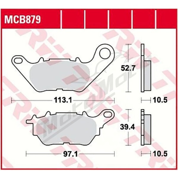 TRW All Round Sintered Metal MCB879 Brake Pads Yamaha CZD / MT / YZF-R 250-300cc 15-24