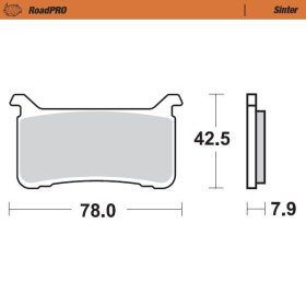 MOTO-MASTER Roadpro Front Brake Pads Honda CB / CBR / CMX / VFR 800-1100 17-24