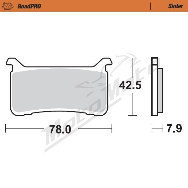 MOTO-MASTER Roadpro Front Brake Pads Honda CB / CBR / CMX / VFR 800-1100 17-24