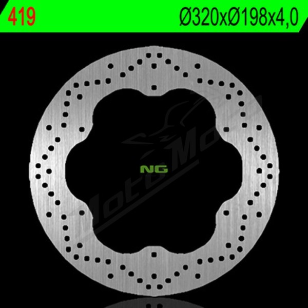 NG BRAKES Round Fixed Brake Disc Yamaha 900 S Diversion 95-02