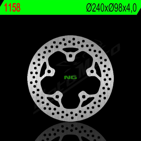 NG BRAKES Priekinis fiksuotas stabdžių diskas 240mm SYM GTS / Joymax 125-300cc 03-16