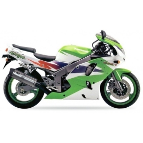 IXIL Hexoval Xtrem Silencer Stainless Steel / Aluminium Black - Kawasaki ZX-6R Ninja 1994-1997 OK7041VSE