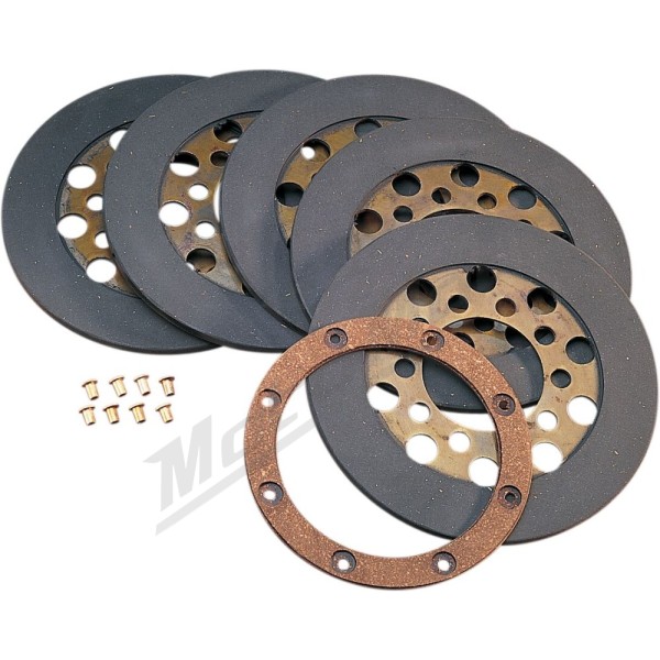 DRAG SPECIALTIES Wet or Dry Friction Plate Set Harley Davidson FL / FLB / FLFB / FLH / FLHC 1200-1340cc 68-84