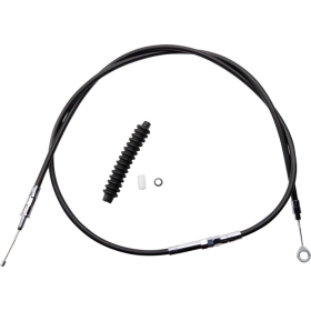 DRAG SPECIALTIES High-Efficiency Black Vinyl Clutch Cable Harley Davidson FLD / FLHR / FLHRC / FLHRS / FLHT / FLHTC 1340-1690cc 06-17