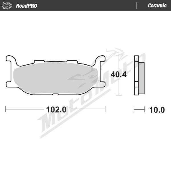 MOTO-MASTER Ceramic Front Brake Pads Yamaha SCR / SRV / XJ / XV / XVS / XVZ 250-1600 90-21