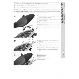 TOP CASE HOLDER KAWASAKI ER6 N-F 2005-2008