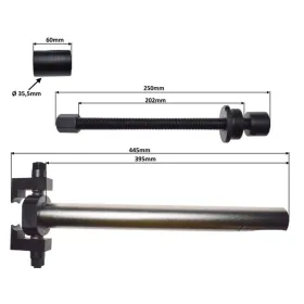 Front fork bearing puller