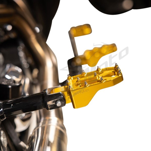 THRASHIN SUPPLY CO. Aggressor Foot Pegs Harley Davidson FL / FLD / FLDE / FLFB 1200-1977cc 72-25