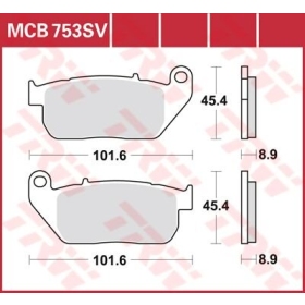 TRW SV Series Sindered Brake Pads Harley Davidson XL 883-1200cc 04-17