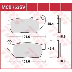 TRW SV Series Sindered Brake Pads Harley Davidson XL 883-1200cc 04-17