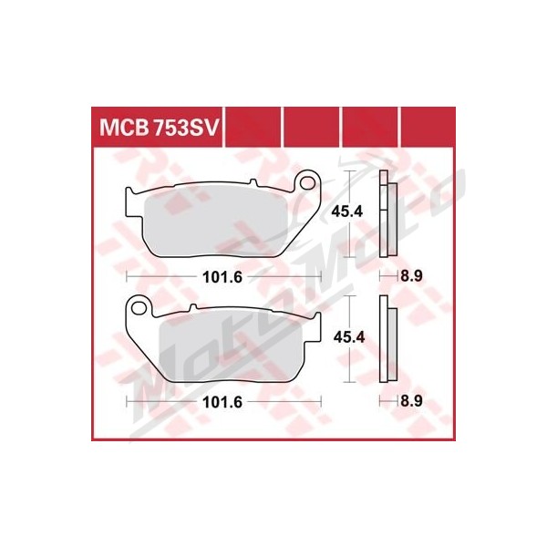 TRW SV Series Sindered Brake Pads Harley Davidson XL 883-1200cc 04-17
