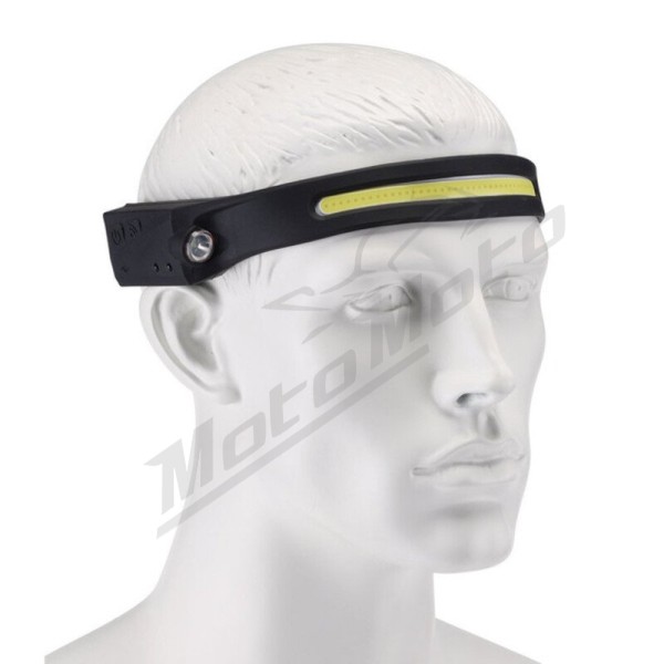 DRAPER 2 in 1 Head Torch COB LED Recharcheable with Wave Sensor - 3W