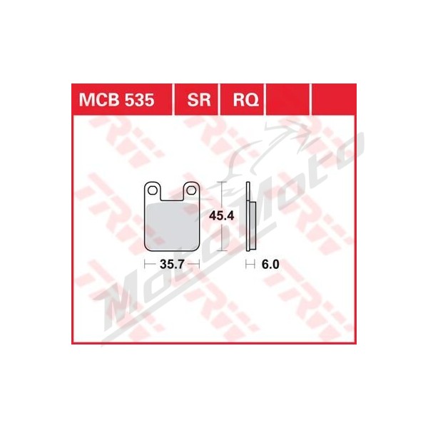 TRW All Round Sintered Metal Brake Pads Aprilia / Beta / CPI / Derbi / GasGas / Gilera / Husqvarna / Italjet / Peugeot / Rieju / Suzuki / Yamaha 50-250cc 90-20